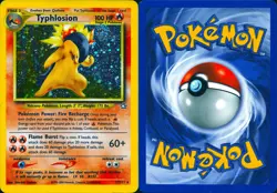 TYPHLOSION 17/111 HOLO RARE NEO GENESIS POKEMON UNLIMITED HOLO MP - Image 3