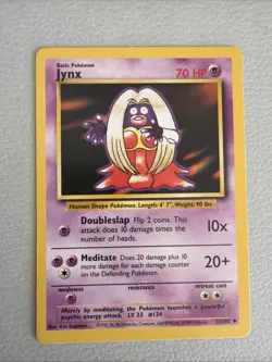 POKEMON BASE SET UNLIMITED JYNX 31/102 UNCOMMON NM - Image 1