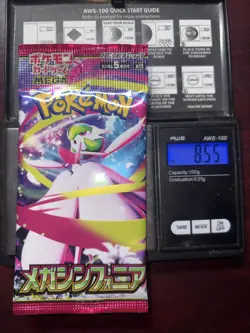 Heavy 8.55g Pokemon Sealed Mega Symphonia Japanese Booster Pack - Image 1
