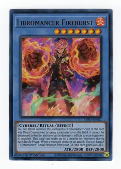 Yu-Gi-Oh! Dimension Force Libromancer Fire Burst Ultra Rare DIFO-EN087 - Image 1
