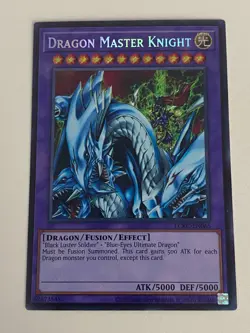 Yugioh Dragon Master Knight - Secret Rare NM - Free Holo A - Image 1
