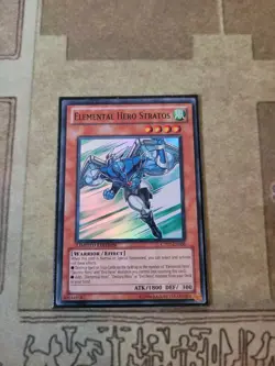 YUGIOH ELEMENTAL HERO STRATOS CT07-EN006 SUPER LIMITED ED NM - Image 1