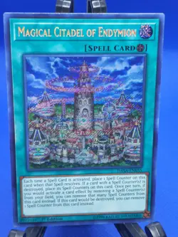 Yugioh! Collector Magical Citadel Of Endymion secret. +BONUS - Image 1