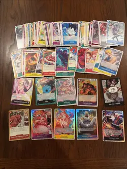 One Piece Card Lot (English) 108 Total Cards - Includes Foils - NM - Image 1