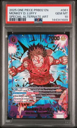 2025 One Piece Monkey.D.Luffy Eb02-061 (SP) The Best- Vol. 2 PSA 10 - Image 1