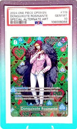 PSA 10 DONQUIXOTE ROSINANTE #119 2024 One Piece OP09 EN SP ALT ART - Image 2