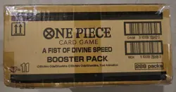 One Piece OP11 A Fist of Divine Speed Booster Box Case - Double Boxed - Image 1
