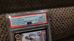 Disney Lorcana Promo Card Donald Duck signed Designer Ryan Miller PSA 9 Mint - Image 3