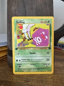 Pokemon TCG Koffing 58/82 Team Rocket 1st Edition English 2000 Card - Image 1