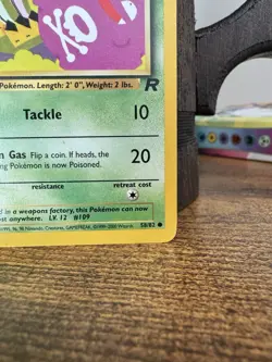 Pokemon TCG Koffing 58/82 Team Rocket 1st Edition English 2000 Card - Image 4