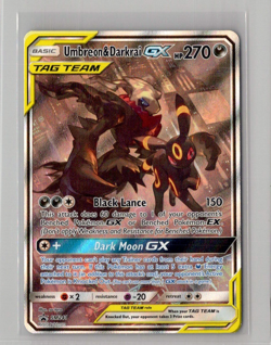 Umbreon & Darkrai GX SM241 Pokemon TCG Sun & Moon Promo Ultra Rare Card NM/VLP - Image 1