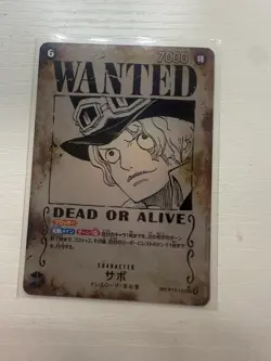 SABO Wanted Poster OP09 Japanese One Piece Card Alt Art NM/M - Image 1