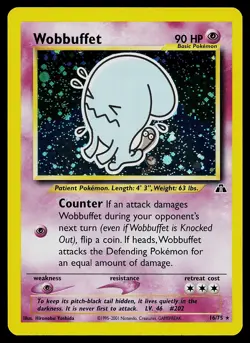 Pokemon Card - Wobbuffet Neo Discovery 16/75 Holo Rare - Image 1
