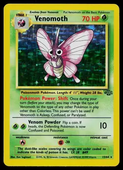 Pokemon Card - Venomoth Jungle 13/64 Holo Unlimited Holo Rare - Image 1