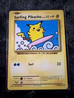 Pokemon Pikachu TCG Surfing Evolutions Card 111/108 Regular Secret Rare - Image 1