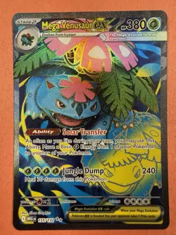 Pokemon Ivysaur & Mega Venusaur EX Set Holo Mega Evolution 2 Card Lot - Image 3