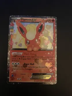 Pokemon TCG Flareon EX Holo Rare Card Generations Radiant Collectible RC6/RC32 - Image 1