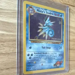 Pokemon TCG Misty's Seadra Prerelease Holo Promo Gym Heroes 9/132 2000 Card - Image 3