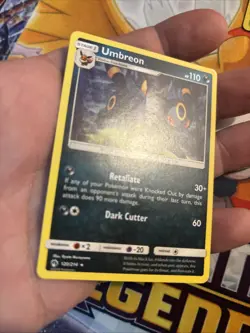 Umbreon 120/214 Pokemon Lost Thunder Sun & Moon Non Holo Rare Card - Image 5