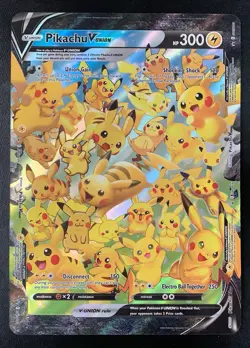 Pikachu V-UNION SWSH142 JUMBO Black Star Promo NM Oversized Pokemon Card - Image 1