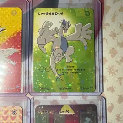 9 HOLO Pokederp Cards Lot Ditto Magikarp Pikachu Squirtle Derpy Pokemon Non-TCG - Image 4