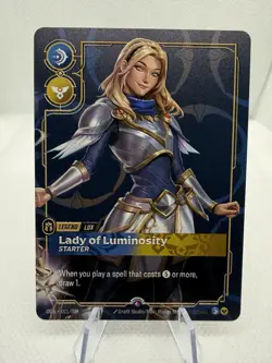 Riftbound LUX - LADY OF LUMINOSITY METAL Card Las Vegas Prize Wall Exclusive - Image 1