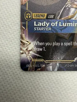 Riftbound LUX - LADY OF LUMINOSITY METAL Card Las Vegas Prize Wall Exclusive - Image 5