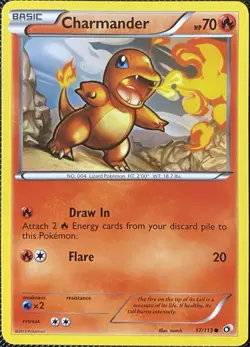 Charmander 17/113 Legendary Treasures Regular - Pokemon Card - Image 1
