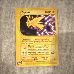 Pokemon Zapdos Rare Aquapolis Regular 044/147 Basic 80 HP Lightning Storm Card - Image 1