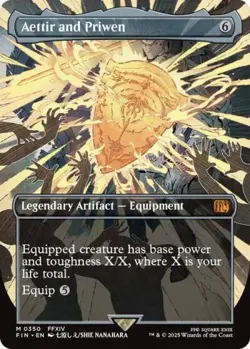 Aettir and Priwen (Borderless) -Foil Near Mint MTG - Image 1