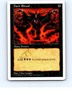 Dark Ritual # Common Fifth Edition MTG NP Near Mint or Better - Image 1