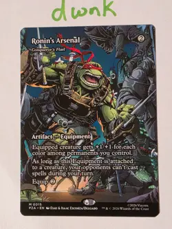 Ronin's Arsenal (Borderless) 0015 - TMT Teenage Mutant Ninja Turtles TMNT MTG NM - Image 1