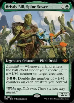 MTG Bristly Bill Spine Sower Borderless Extended Art Foil OTJ Outlaws of Thunder - Image 1