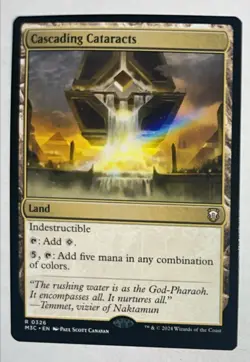 Cascading Cataracts Commander: Modern Horizons 3 Regular Land Rare MTG NM - Image 1