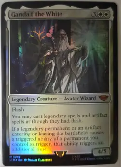 MTG Gandalf the White - Foil, Light Play, English Universes Beyond: LOTR: Tales - Image 1