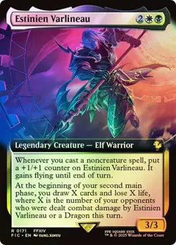 Magic The Gathering MTG ESTINIEN VARLINEAU EXTENDED ART FOIL Final Fantasy NM - Image 1