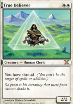 1 x True Believer - 10th Edition - Moderate Play - MTG - Image 1