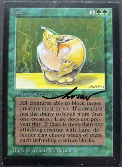 SKETCHED MtG Magic Anson Maddocks _ Beta CE _ Artist Proof _ LURE _ 1/50! - Image 1