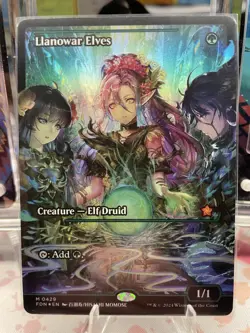 Llanowar Elves (Showcase) Foundations Foil - M 0429 🌈💎 - Image 1