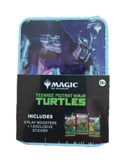 Magic: The Gathering Teenage Mutant Ninja Turtles Tin Shredder 3 Booster Packs - Image 1