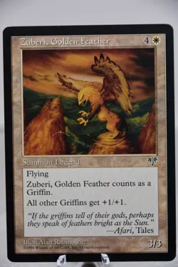 Zuberi, Golden Feather - Mirage - NM - Magic the Gathering - Image 1