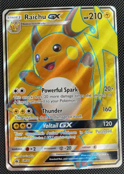 Pokemon TCG Raichu GX SM90 Full Art Holo Rare Black Star Promo, Near Mint/Mint - Image 1