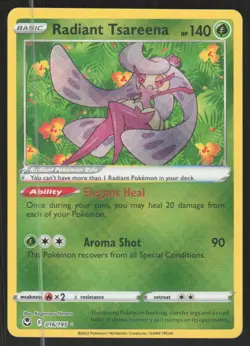 Pokemon TCG Silver Tempest #016/195 Radiant Tsareena NM - Image 1