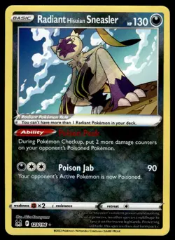 Pokemon TCG Lost Origin #123/196 Radiant Sneasler NM - Image 1
