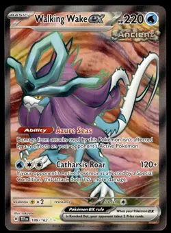 Pokemon TCG Temporal Forces #189/162 Walking Wake EX NM - Image 1