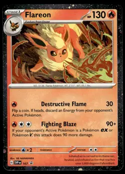 Pokemon TCG SV Promos #167 Flareon NM - Image 1