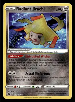 Pokemon TCG Silver Tempest #120/185 Radiant Jirachi - Image 1