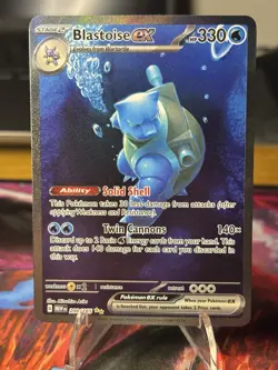 Pokemon Blastoise ex 200/165 Scarlet & Violet 151 Special Illustration Rare - Image 1