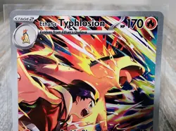 Ethan's Typhlosion 190/182 - Destined Rivals Illustration Rare Pokemon Holo - Image 2