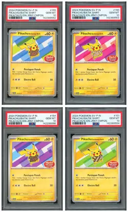 Pokemon PSA 10*4 Pikachu In A btik Shirt Promo 2024 Indonesia Journey IND - Image 1